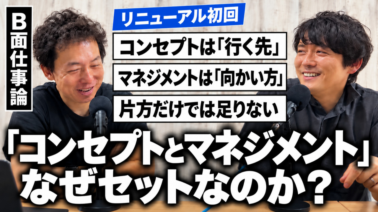 #45 なぜいま「コンセプト×マネジメント」なのか？サムネイル画像